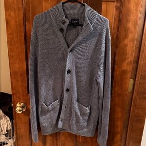 J. Crew Men's Blue Cardigan Sweater